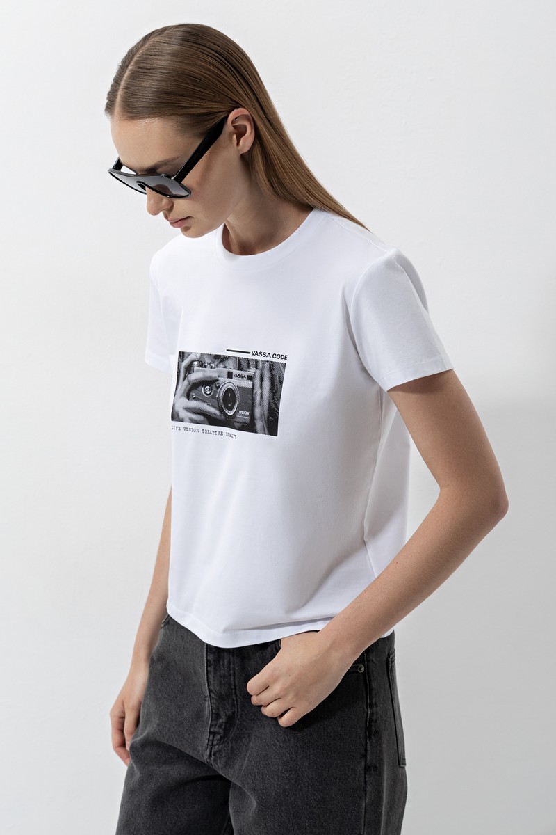 Футболка с принтом